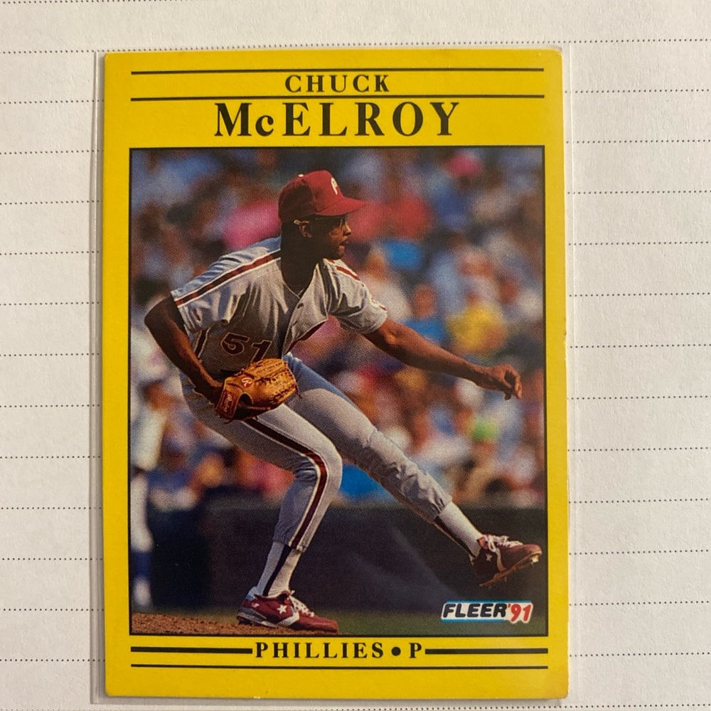 Chuck McElroy Baseball Card
